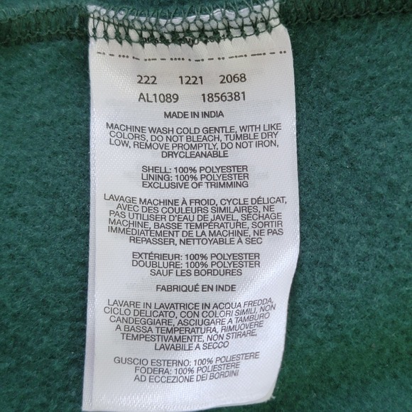 Columbia Michigan State Spartans Fleece Jacket Full Zip Green Womens Sz L - Picture 13 of 14